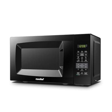 COMFEE EM720CPL-PMB Countertop Microwave Oven with Sound On/Off, ECO Mode and Easy One-Touch Buttons, 0.7 Cu Ft, Black - Image 1