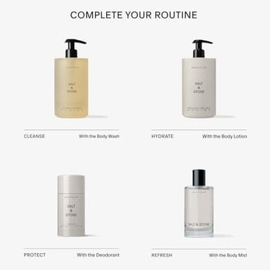 SALT & STONE Aluminum Free Deodorant | Extra Strength 48 Hour Protection for Women & Men | Made with Seaweed Extracts, Shea Butter & Prebiotics (Santal & Vetiver) - Image 8