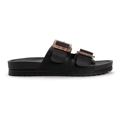 MUK LUKS Women's Grand Cayman Sandal, Black, 9 - Image 8