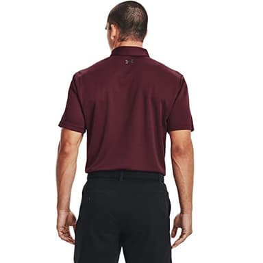 Under Armour Men's Tech Golf Polo , Maroon (609)/Graphite, Large - Image 2
