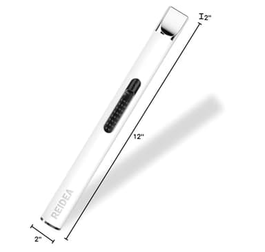 REIDEA USB Candle Lighter, Windproof Flameless Electronic Lighter with Safety Protector Button, Rechargeable for Home, Outdoor Activities (White) - Image 8