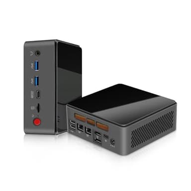 LIMYEE Mini PC Intel i5 12450H(8C/12T, up to 4.4GHz), 16GB DDR4 512GB SSD, Quad Display 4k, WiFi6/BT5.2/Dual Gigabit LAN,RTL8111H x2,USB 3.2+USB 2.0 x2,Mini Desktop Computer - Image 1