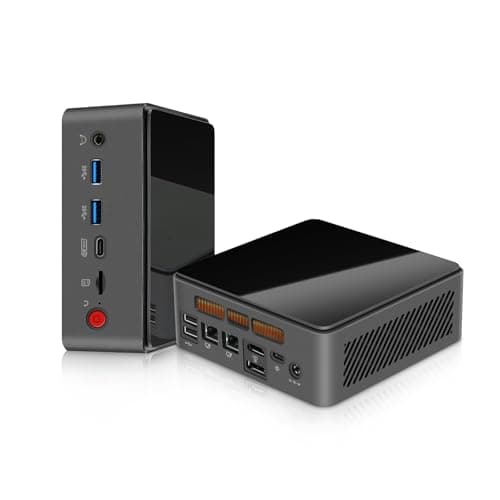 LIMYEE Mini PC Intel i5 12450H(8C/12T, up to 4.4GHz), 16GB DDR4 512GB SSD, Quad Display 4k, WiFi6/BT5.2/Dual Gigabit LAN,RTL8111H x2,USB 3.2+USB 2.0 x2,Mini Desktop Computer
