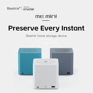 Beelink ME Mini PC, Desktop NAS Intel N150 12G LPDDR5 64G EMMC, 6 x M.2 SSD Slots, Dual 2.5G LAN/File Server/NAS Storage/Network Attached Storage/Private Cloud/Network Storage - Image 2
