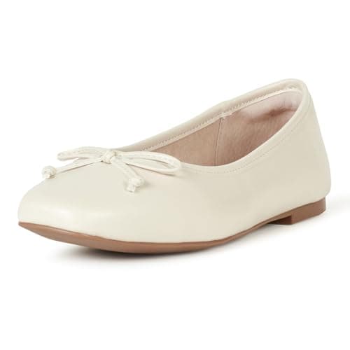 The Drop Women's Pepper Ballet Flat with Bow, Bone, 12 - Image 1