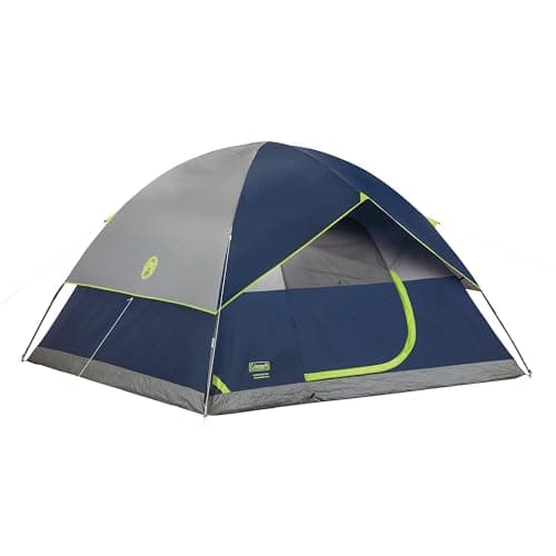 Coleman Sundome 6-Person Tent with Rainfly, Weatherproof Tent Sets Up in 10 Mins - Image 1