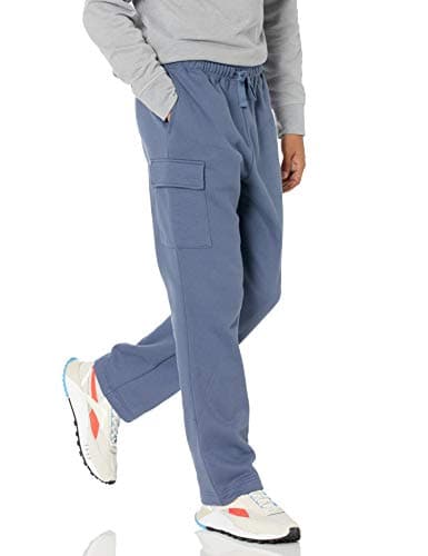 Amazon Essentials Men's Cargo Fleece Sweatpant with Open Hem, Indigo, Medium - Image 1