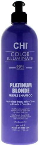 CHI Color Illuminate Shampoo, Provides Balanced Color Replenishment Between Salon Services, Sulfate, Paraben, & Cruelty-Free, Platinum Blonde, 25 Oz - Image 3