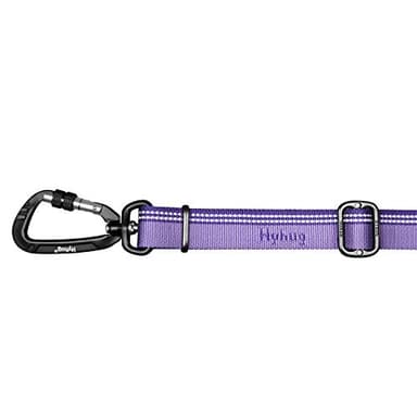 Hyhug Pets 3M Reflective Safe 6 FT Dog Leash - Fashion and Sturdy Jacquard Weave Nylon Lead for Giant Large Medium Dogs Walking, Jogging,Camping and Training. (6 FT, Ultra Violet) - Image 5