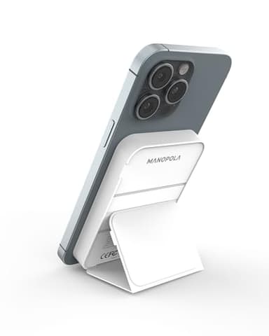 Magnetic Power Bank,5000mAh Battery Pack with USB-C Cable,Wireless Portable Charger with Foldable Stand,22.5W PD Fast Charging for iPhone16/15/14/13/12/Pro/Mini/Pro Max (White) - Image 1