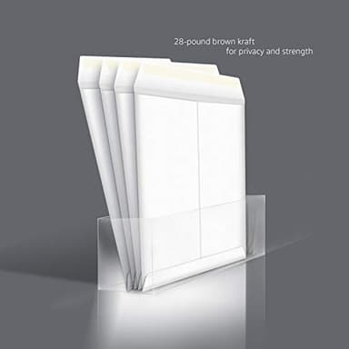 Amazon Basics Catalog Mailing Envelopes, Peel and Seal, 9x12 Inch, White, 250-Pack - Image 5