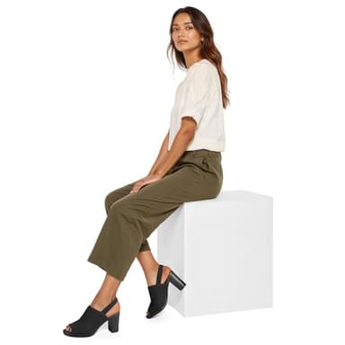 mysoft Women's Knit Chunky Block High Heels Elastic Slingback Open Toe 3 Inch Heeled Sandals,Black,9 US - Image 4