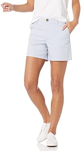 Amazon Essentials Women's Mid-Rise Slim-Fit 5 Inch Inseam Khaki Short (Available in Straight and Curvy Fits - Image 3