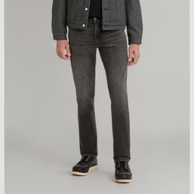 Levi's Men's 514 Straight Fit Cut Jeans (Also Available in Big & Tall), Midnight Worn-Black (Advanced Stretch), 32W x 32L - Image 5