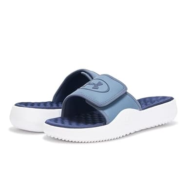 Under Armour Men's Ignite Pro 8, (044) Downpour Gray/White/Midnight Navy, 12, US - Image 3