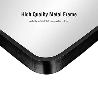 ITSRG Full Length Mirror with Stand, 41"x81" Floor Mirror Freestanding, Arched Wall Mirror, Oversized, Wall Mounted Mirror for Bedroom(Black) - Image 4