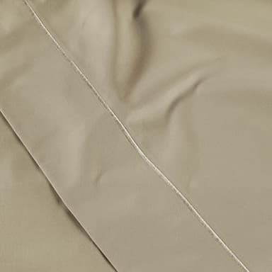 LANE LINEN 100% Egyptian Cotton Bed Sheets Queen Size, Long Staple Soft & Comfy Sateen Weave No Pill Fade Resistant Queen Size Bedding Set, Machine wash 16'' Deep Pocket Queen Sheets- Linen - Image 7