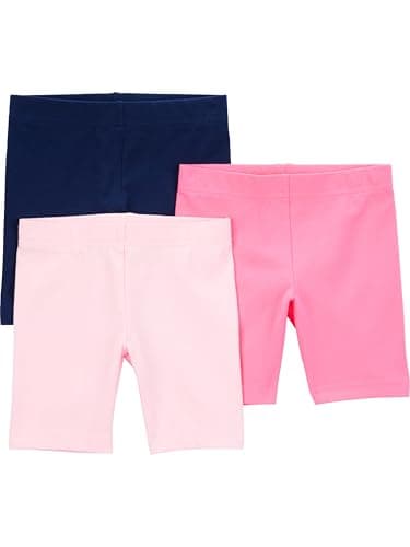 Simple Joys by Carter's Toddler Girls 3-pack Bike Shorts, pink, navy, 3T - Image 1