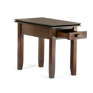 SIMPLIHOME Artisan SOLID WOOD 14 inch Wide Rectangle Transitional Narrow End Side Table in Russet Brown for the Living Room and Bedroom - Image 5