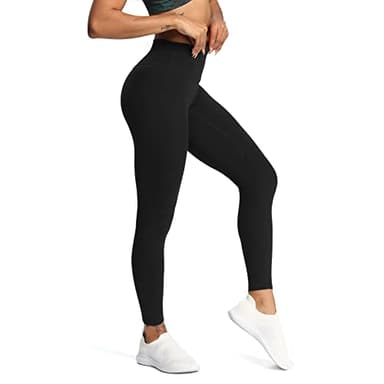 Aoxjox High Waisted Workout Leggings for Women Tummy Control Buttery Soft Yoga Metamorph Deep V Pants 26" (Black 3 Pieces Pack, Medium) - Image 4