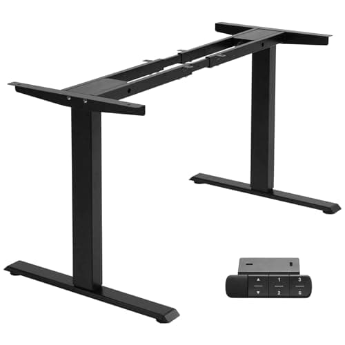 TOPSKY Dual Motor Electric Adjustable Standing for up to 70.8”x31.5” Table Tops, 225 lbs Weight Capacity, Computer Desk for Home and Office (Black Frame only) - Image 1