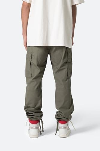 mnml Men's Vintage Cargo Pants - Olive, 36 - Image 4
