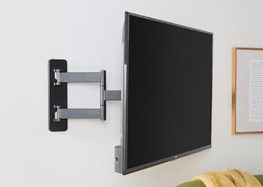 Amazon Basics Full Motion Articulating TV Monitor Wall Mount for 26" to 55" TVs and Flat Panels up to 80 Lbs, Black - Image 5