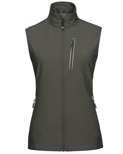 33,000ft Women's Lightweight Running Vest Outerwear with Pockets, Windproof Sleeveless Jacket for Golf Hiking Travel - Image 1
