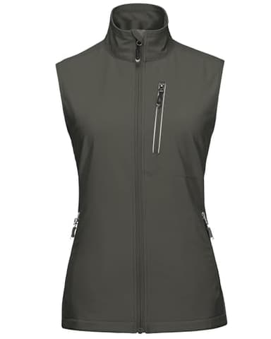 33,000ft Women's Lightweight Running Vest Outerwear with Pockets, Windproof Sleeveless Jacket for Golf Hiking Travel - Image 1