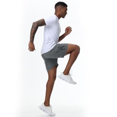 Men's Cargo Shorts Quick Dry Lightweight Stretch Hiking Shorts for Men with 5 Pockets No Lining Grey - Image 6