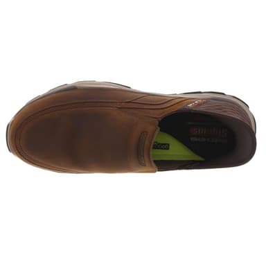 Skechers Men's Respected - Elgin Hands Free Slip-in Men's Casual, Brown, 10, Medium, US - Image 3