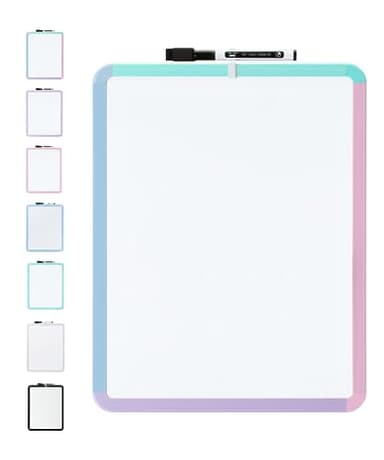 Mr. Pen- Dry Erase Board, 14” x 11” with a Black Dry Erase Marker, Small Mini White Board for Students - Image 1