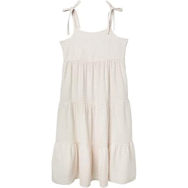 Modern Moments by Gerber Baby Girls' Women Mommy and Me Gauze Dress, Tan Gingham, Medium - Image 2