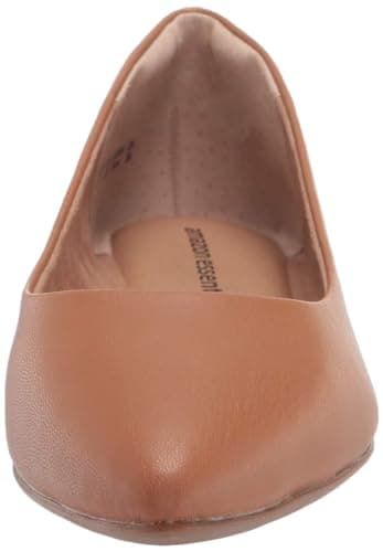 Amazon Essentials Women's Pointed-Toe Ballet Flat, Camel, 7 - Image 2