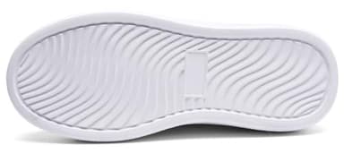 ANYUETE Kids Boys Girls Casual Sports Sneakers with Three Hook and Loop, Comfortable Wide Tennis Shoes for Running/Walking White 6 Big Kid - Image 5