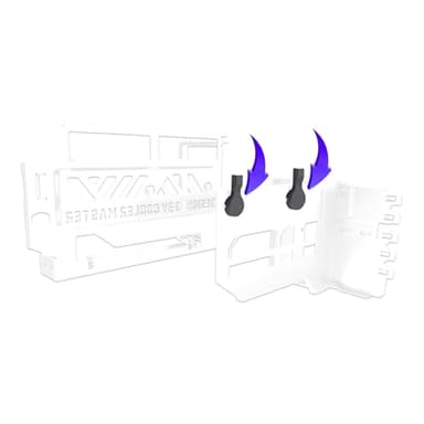 Cooler Master Vertical GPU Card Holder Kit V3 White , PCIe 4.0 5.0 Motherboards GPUs RTX 5090 RX 9070 XT, ABS Casing, 165mm Length, Modula Adjustable for E-ATX ATX Micro ATX Case - Image 13