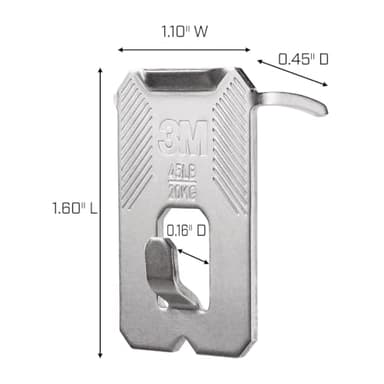 3M CLAW(TM) 45 lb. Drywall Picture Hanger With Spot Markers, Heavyweight Hanging Solution for Room Decor and Office Decor, Including Mirrors or Large Art – 4 Count (Pack of 1) - Image 4