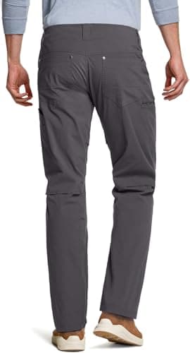 CQR Men's Vent Stretch Pants, Quick Dry Lightweight Casual Cargo Pants, Water Resistant Straight-Fit Utility Work Pants, Sedona Charcoal, 38W x 32L - Image 2