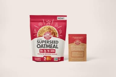 Manitoba Harvest Maple and Brown Sugar Superseed Instant Oatmeal Packets - 10g Protein and 9g Omega 3 and 6 per Serving - Breakfast Oats with 10 Essential Vitamins and Nutrients - Organic, Non-GMO, Vegan, 7oz (30 Packets) - Image 3