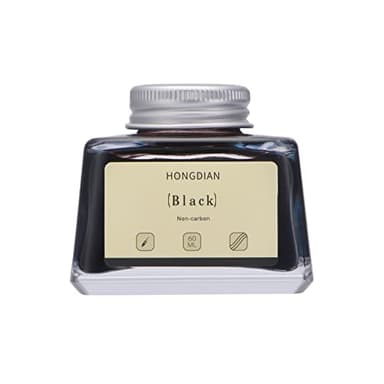 Asvine Hongdian Fountain Pen Bottled Ink Black, 60ml Fountain Pen Bottled Ink, Non Carbon - Image 1