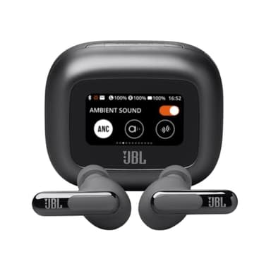 JBL Live Beam 3 - True Wireless Noise-Cancelling Stick-Closed Earbuds, 48Hrs Total Playback, Wireless Charging, 6 Mics for Perfect Calls, Multi-Point Connection, IP55 Waterproof and dustproof (Black) - Image 1