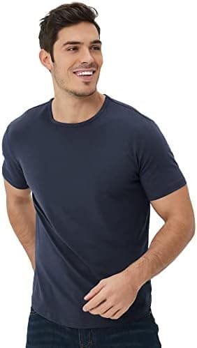 netdraw Men's Ultra-Soft Bamboo Viscose T-Shirt, Curved Hem Lightweight Cooling Cotton Blend Casual Tee - Image 6