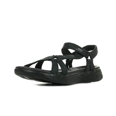 Skechers Women's On-The-Go 600-Brilliancy Sport Sandal, Black, 7 Wide - Image 2