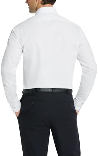 Van Heusen Men's Dress Shirt Fitted Poplin Solid - Image 4
