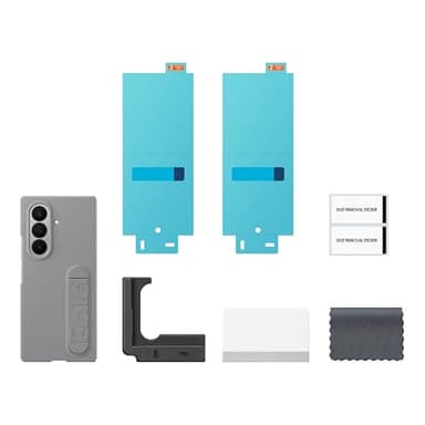 Samsung Galaxy Z Fold7 Silicone Phone Case, Protective Cover with Stand, Secure Grip, Soft, Comfortable Design, US Version, Gray - Image 6