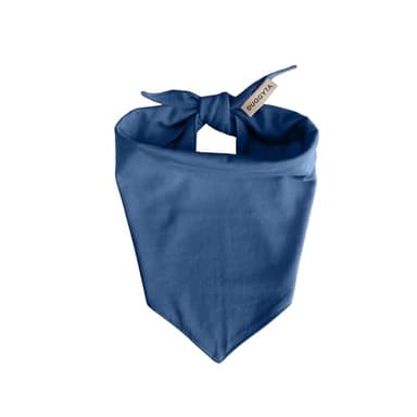 Duggyta Premium Solid Navy Dog Bandana, Luxury Soft Cotton Adjustable Triangle Scarf for Medium Dogs, Comfortable, Stylish, and Customizable for All Seasons, Dog Accessories - Image 1