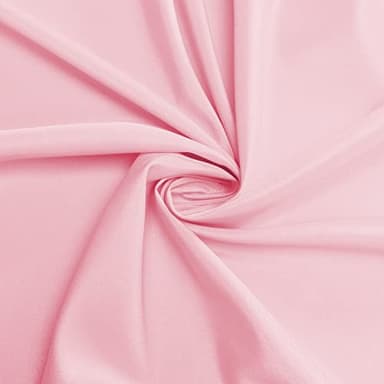 sancua Round Tablecloth - 60 Inch - Water Resistant Spill Proof Washable Polyester Table Cloth Decorative Fabric Table Cover for Dining Tables, Buffet Parties and Camping, Pink - Image 4