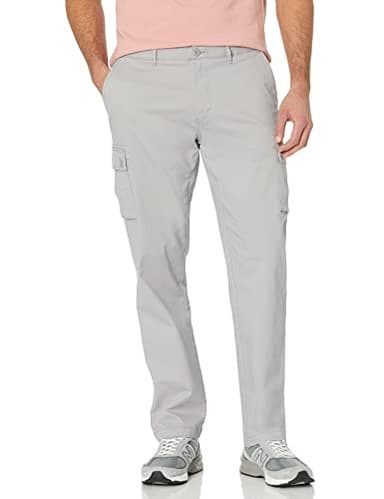 Amazon Essentials Men's Straight-Fit Stretch Cargo Pant (Available in Big & Tall), Light Grey, 38W x 34L - Image 1