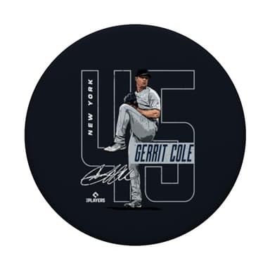 Gerrit Cole | New York Baseball MLB Players | MLBCOL4058 PopSockets Adhesive PopGrip - Image 3