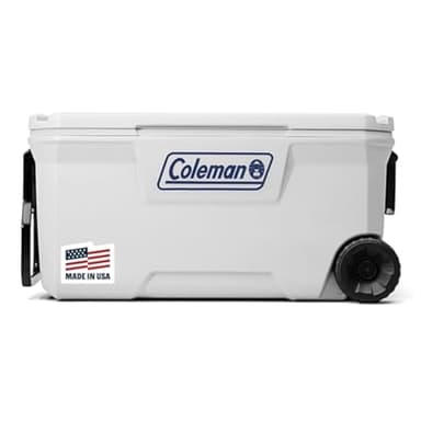 Coleman Classic Series 100qt Wheeled Marine Cooler, Fully Insulated Lid & Body Keeps Ice up to 5 Days, Holds up to 160 Cans - Image 1